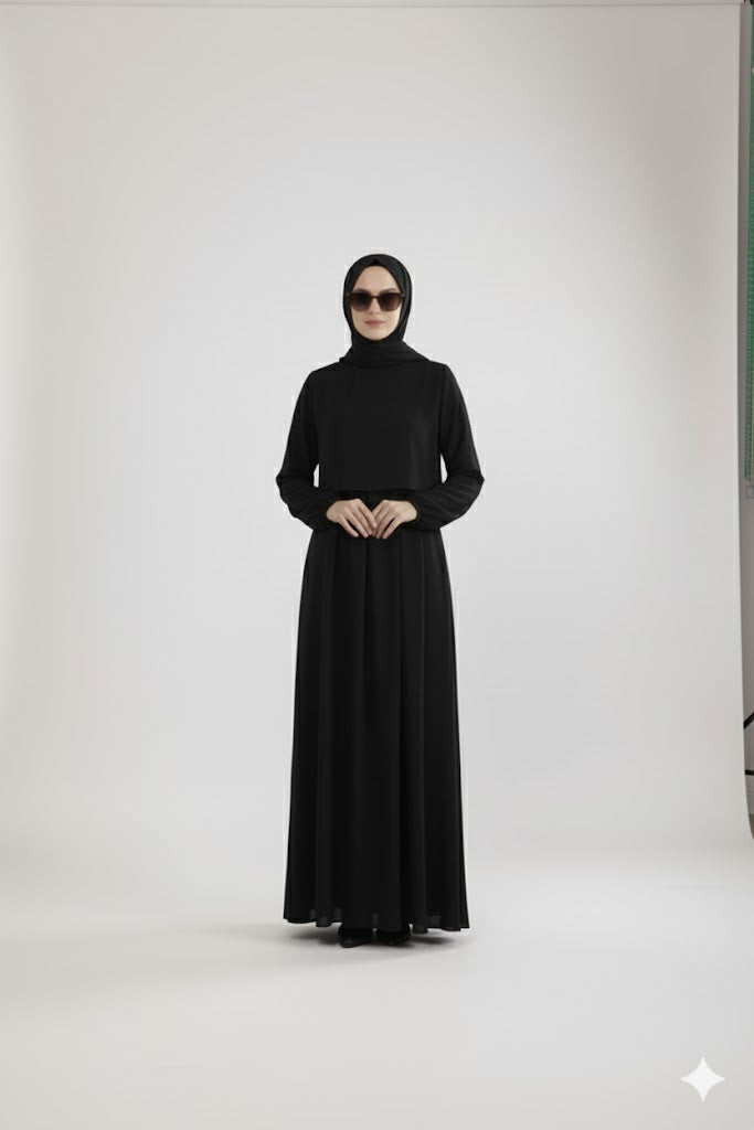 Liya  Eflin Model Siyah Elbise
